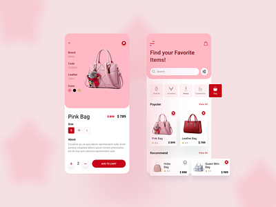 Shopping App ui/ux design