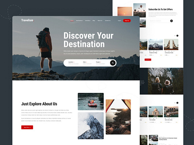 Travelism website design