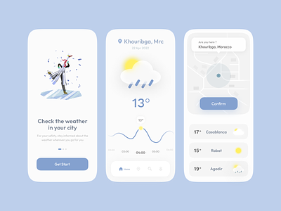 Weather App UI app clean design graphic design illustration mobile ui uidesign uiux uiux concept user interface ui userinterface ux uxdesign weather weather app