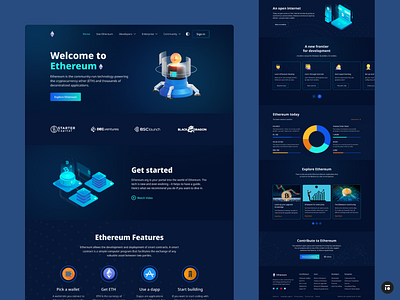 Crypto Landing Page 3d bitcoin blockchain branding design crypto crypto landing page cryptocurrency ethereum landing landing page nft page ui ui design ux wallet web design