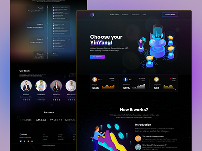 YinYang- Crypto Redesign Landing Page.