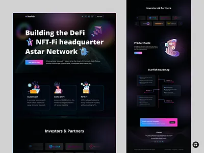 Starfish- Crypto redesign landing page. 3d bitcoin blockchain branding crypto crypto landing page cryptocurrency landing page defi landing page design graphic design illustration landing page logo metaverse landing page nft nft landing page ui ui design uiux design web design