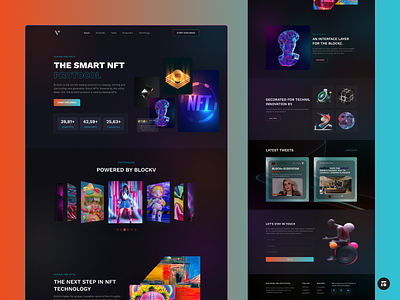 Block V - NFT Redesign Landing Page.