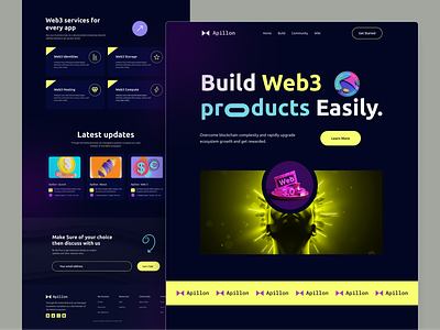 Web3 Crypto Landing Page Redesign.