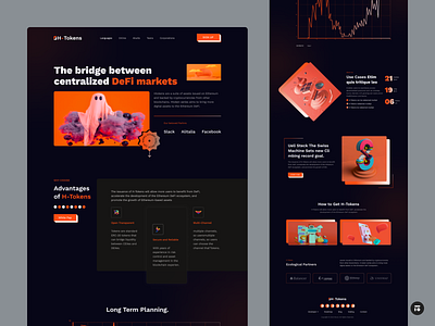 Cryptocurrency Landing Page Design. bitcoin branding clean crypto cryptocurrency design eth graphic design homepage interface landing landing page nft solana ui user experience ux web web illustration website