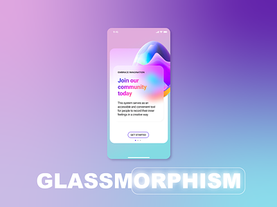 Design Challenge: #014 design challenge glassmorphism graphic design ui ux