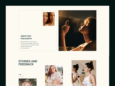 The website of the Natureal cosmetics online store android color cosmetic creative design fashion figma font free grid health layout magazine nature photo product redesign typography ui ux
