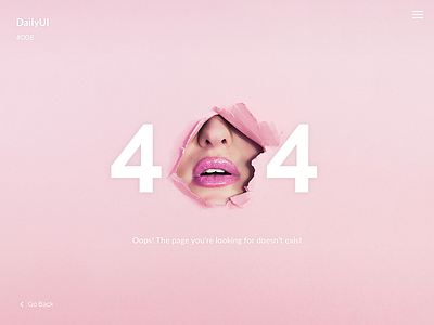 404 Page | Daily UI | 008