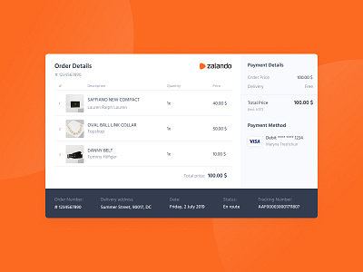 Email Receipt | Daily UI | 017