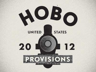 Hobo Provisions hobo logo mark migrant patina provisions texture workers