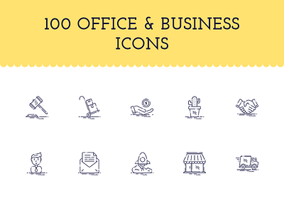 Office & Business Icons business icons line office