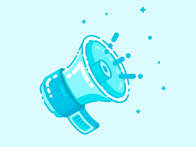 Megaphone icon illustration marketing megaphone