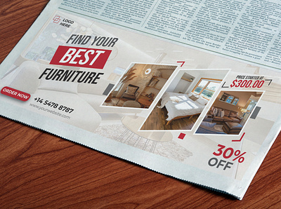 Newspaper Magazine Ad/Banner Design branding design graphic design logo