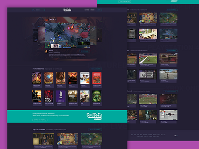 Twitch Home Page Redesign home page landing redesign twitch web website