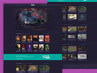 Twitch Home Page Redesign