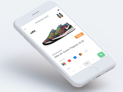 Customize & Product views app customize ecommerce ios iphone minimal nike product shoes simple store ui
