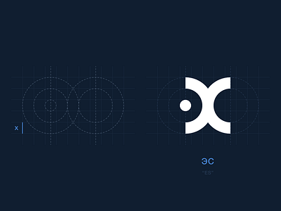 Logo guide avatar branding clean grid guide letters logo simple