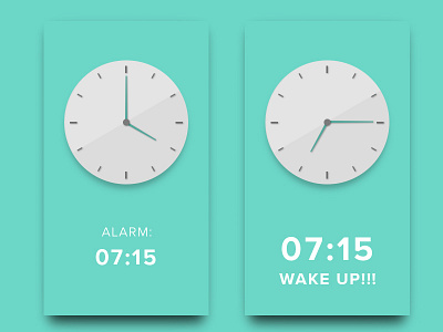 Day 13 - Alarm Clock alarm clock cook days flip hands minimal minute time