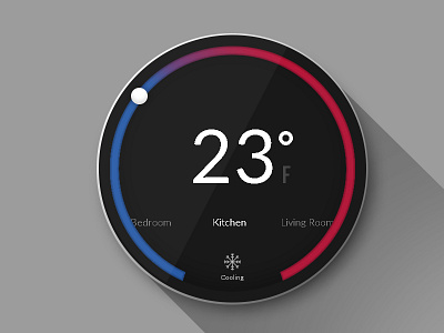 Day 20 - Thermostat automation cold flat home thermostat ui widget