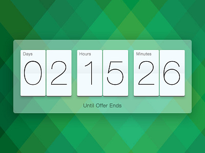 Day 59 - Limited Time Offer ad card clock deal flip limited offer original price tag time widget