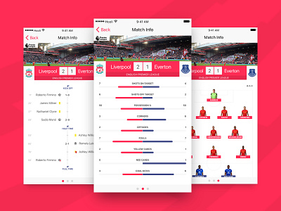 Day 75 - Football App application football formation ios match mobile timeline