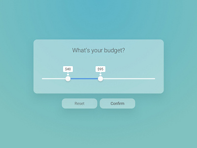Day 96 - What Is Your Budget budget button form inquire send slider ui