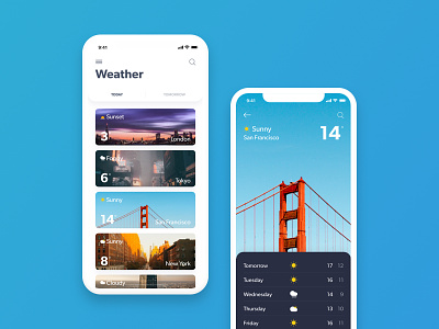 Uplabs Weather App Challenge app card design flat icon ios sketch summer ui ux weather