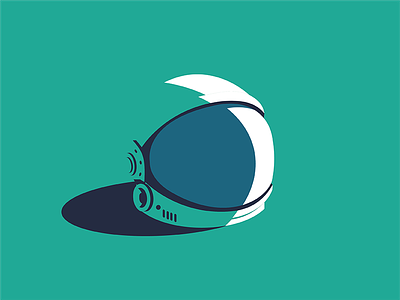 Astronaut Helmet animation app design flat icon illustration ui ux vector web