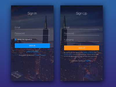 Sign Up Form ui ux