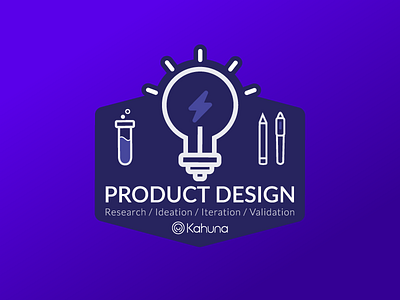 Kahuna Product Design Team badge design team kahuna