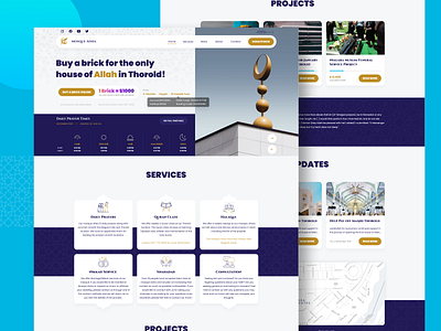 Mosque Aisha Website Redesign