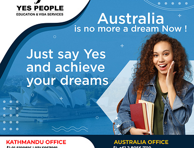 Yes People Education & Visa Services 3d animation banner branding design graphic design illustration logo motion graphics ui vector