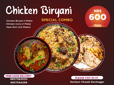 Chicken Biryani in Nepal 3d animation banner branding design graphic design illustration logo ui vector