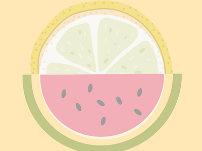 lemon and watermelon vibes design graphic design