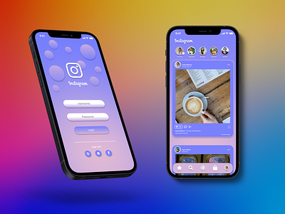 Instagram Concept Design 🎨 app design figma mobile ux
