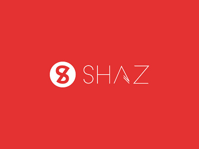SHAZ brand clothing identity logo red shaz shirts urban