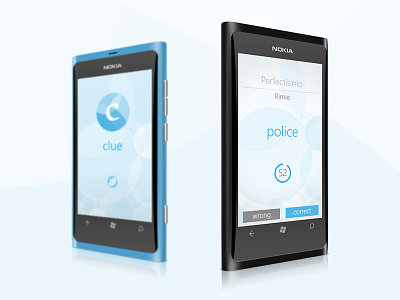 Clue blue clue metro phone ui ux windows wp wp8