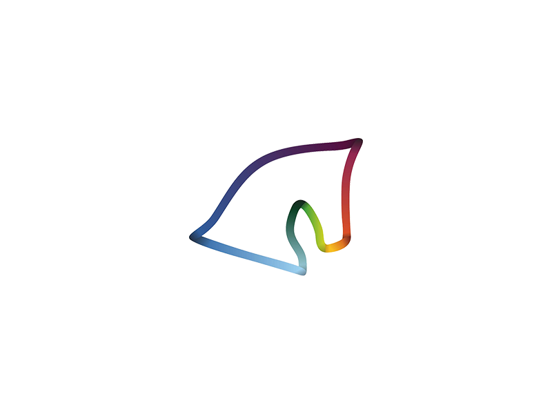 Dizaino Arkliukas logo logo horse color head brand loop web agency design