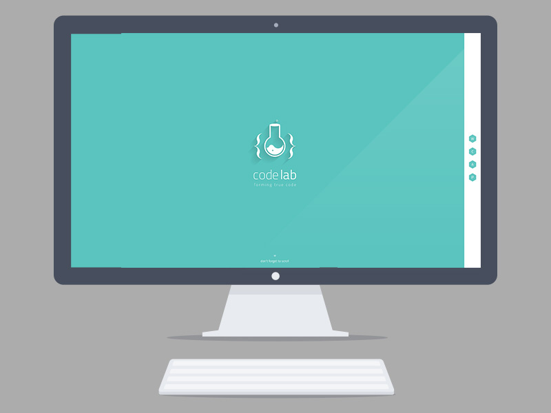 codelab portfolio portfolio web flat mockup ui site website