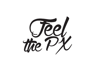 Feel the PX calligraphy custom flow lettering mark script type typo typography