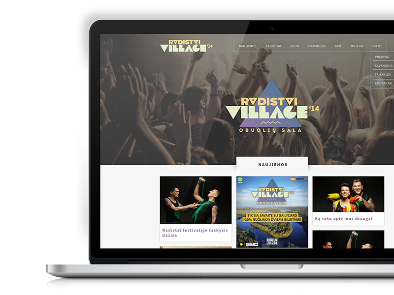 Radistai Village event single fest festival radistai village lithuania behance single page one page