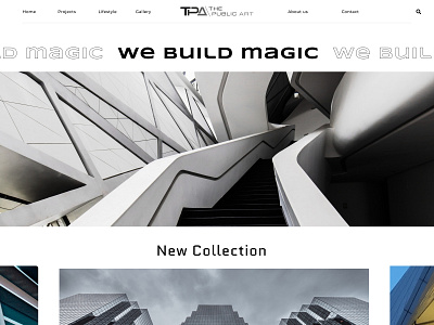 Architectural web design / Home page