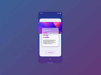 Glassmorphism / onboarding UI Design