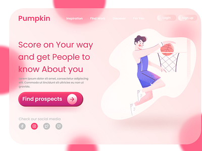 Pumpkin - Home landing page