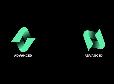 Advanced Logo 3d advanced black branding colorful design graphic design greenlogo illustration logo