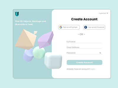 Sign up page UI-Design