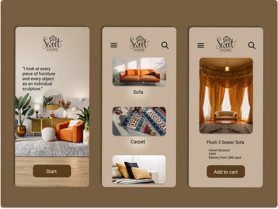 Home Sweet Home! app design ui ux
