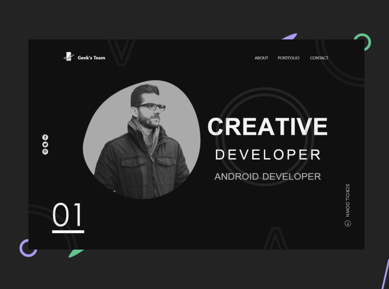 Creative Developer by Ibrahim Mushtaha on Dribbble