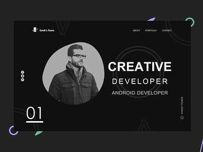 Creative Developer app branding creative design ui ux web