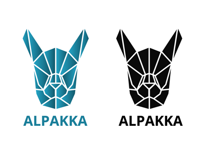 Alpakka - Logo animal branding design graphic graphic design logo polygon